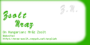 zsolt mraz business card